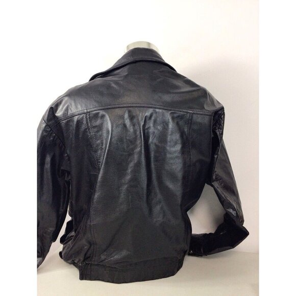 Vintage Leather Motorcycle Jacket Coat Mens Medium - Picture 3 of 10